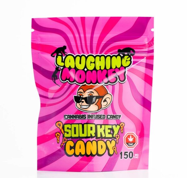 LAUGHING MONKEY SOUR KEYS EDIBLE (150MG)
