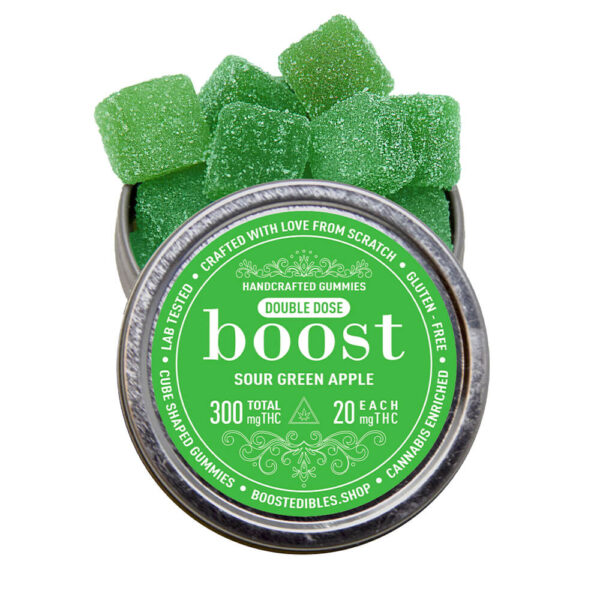 BOOST SOUR APPLE GUMMIES (150MG THC)