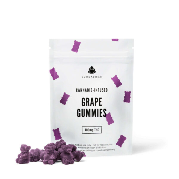 BUUDABOMB - GRAPE GUMMIES (100MG)