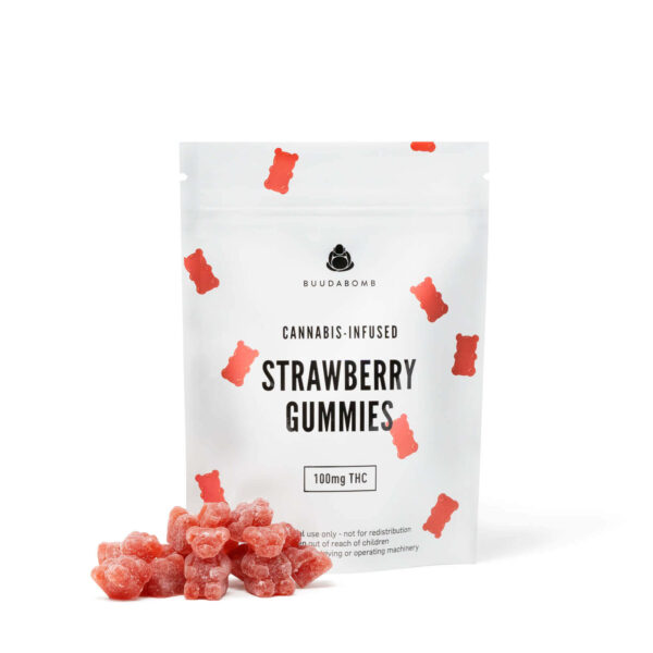 BUUDABOMB - STRAWBERRY GUMMIES (100MG)