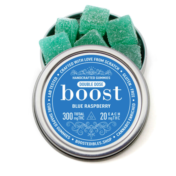 BOOST SOUR RASPBERRY GUMMIES (300MG THC)