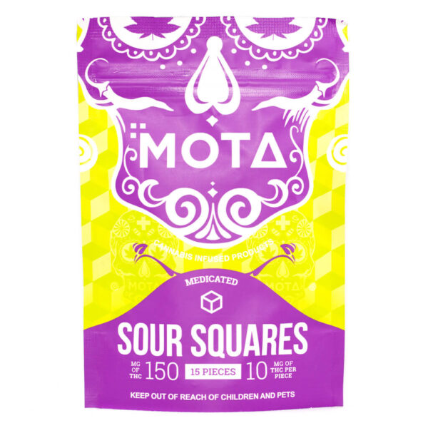 MOTA SOUR THC SQUARES (150MG)