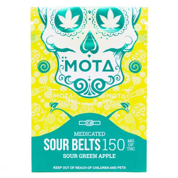 MOTA THC GREEN APPLE SOUR BELTS (150MG)