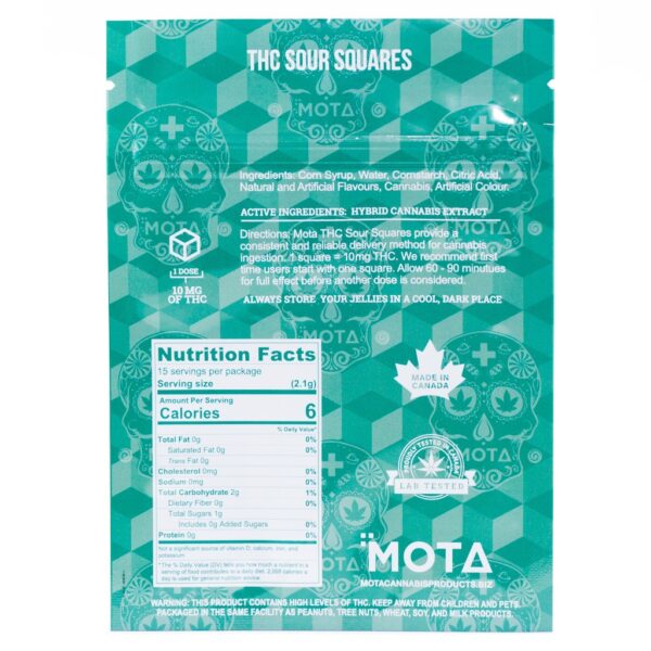 MOTA CBD SOUR SQUARES (300MG) - Image 3