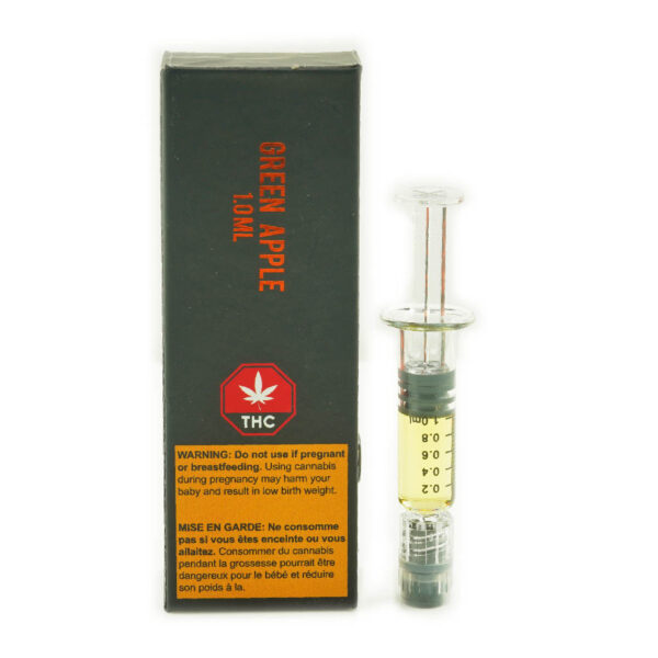 SO HIGH PREMIUM DISTILLATE SYRINGES - GREEN APPLE (1ML SATIVA)