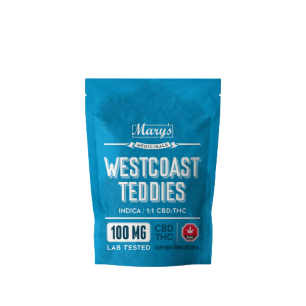 MARY'S WESTCOAST TEDDIES (1:1 CBD|THC 100MG)