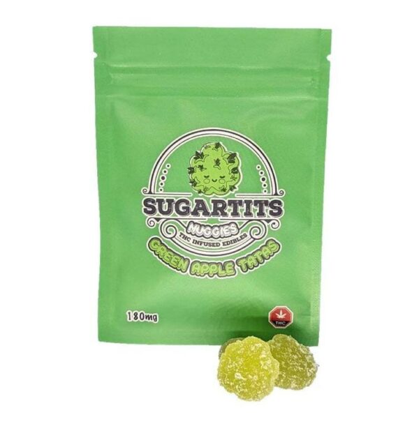 SUGARTITS NUGGIES - GREEN APPLE TATAS (180MG)