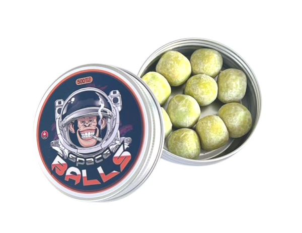 Space Balls Chewables - Alien Green Apple (500MG)