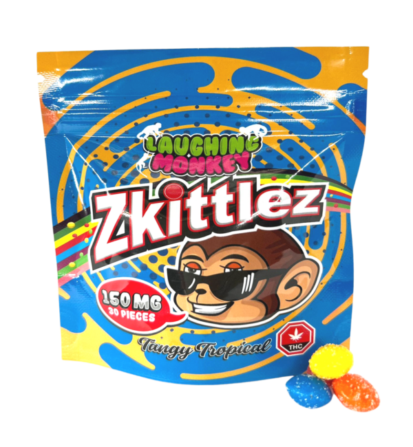 LAUGHING MONKEY SOUR TROPICAL ZKITTLEZ (150MG)