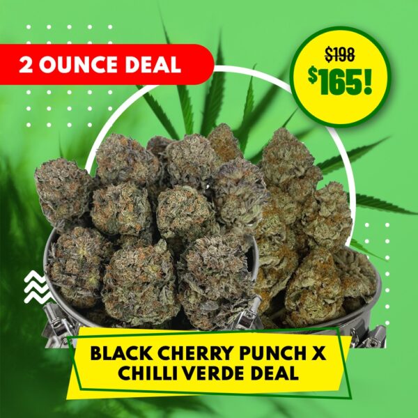 2 OZ BLACK CHERRY PUNCH X CHILLI VERDE DEAL