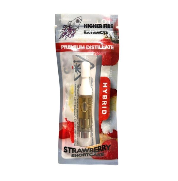Higher Fire Extracts Premium Distillate 1ML - Strawberry Shortcake (Hybrid)