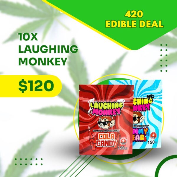 420 EDIBLE DEAL - 10X LAUGHING MONKEY
