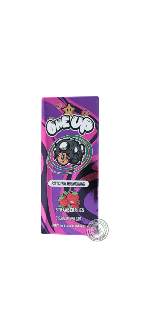 One Up Psilocybin Mushrooms Chocolate Bar - Strawberry