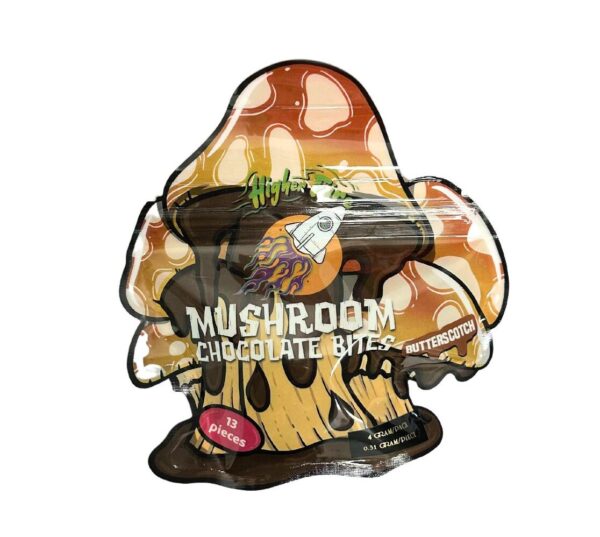HIGHER FIRE - MUSHROOM CHOCOLATE BITES (4G) - BUTTERSCOTCH