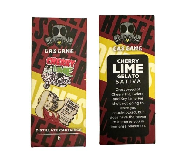 GAS GANG - DISTILLATE CARTRIDGE - CHERRY LIME GELATO 1G
