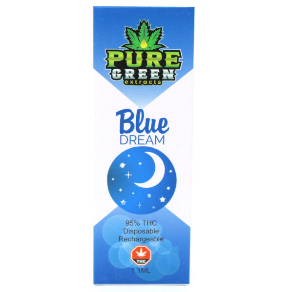 PURE GREEN EXTRACTS 1ML CARTRIDGE - BLUE DREAM (SATIVA)