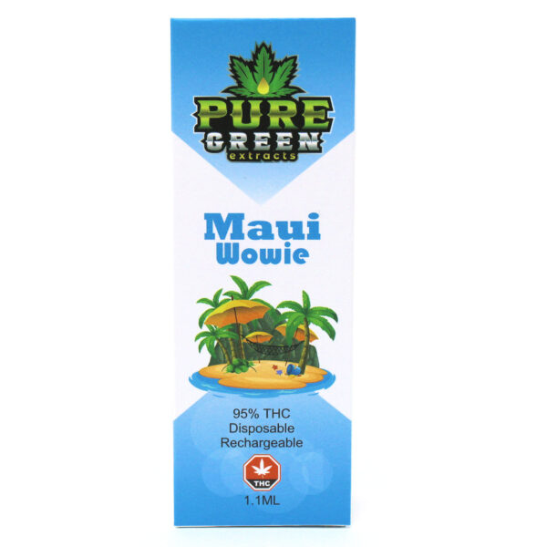 PURE GREEN EXTRACTS 1ML CARTRIDGE - MAUIE WOWIE (SATIVA)