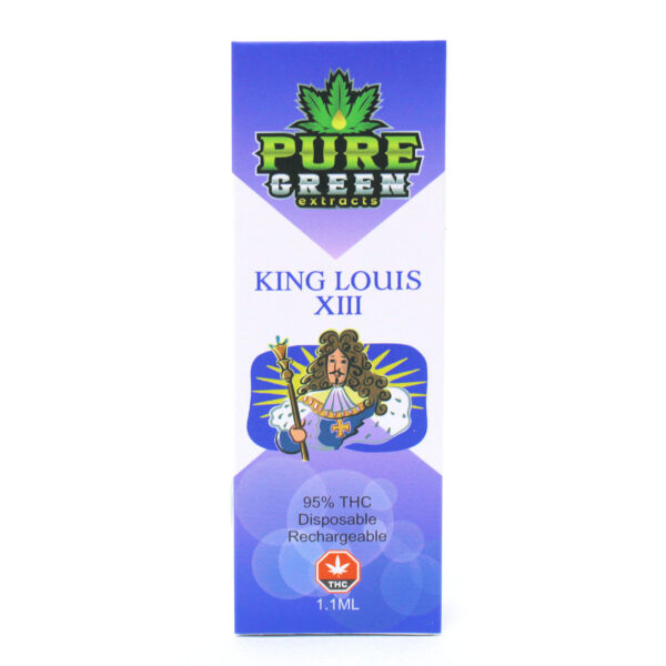 PURE GREEN EXTRACTS 1ML CARTRIDGE - KING LOUIS XIII (INDICA)