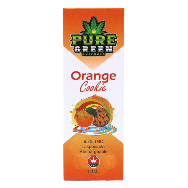 PURE GREEN EXTRACTS 1ML CARTRIDGE - ORANGE COOKIE (SATIVA)