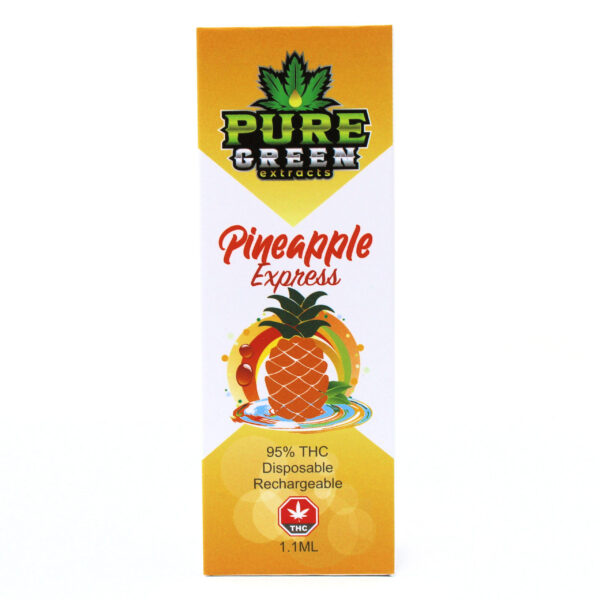 PURE GREEN EXTRACTS 1ML CARTRIDGE - PINEAPPLE EXPRESS (HYBRID)