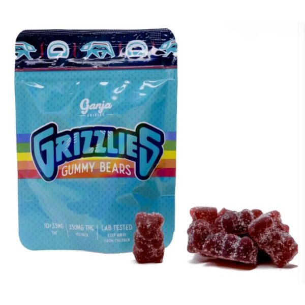 GANJA - GRIZZLIES SOUR BLACK CHERRY (350MG)