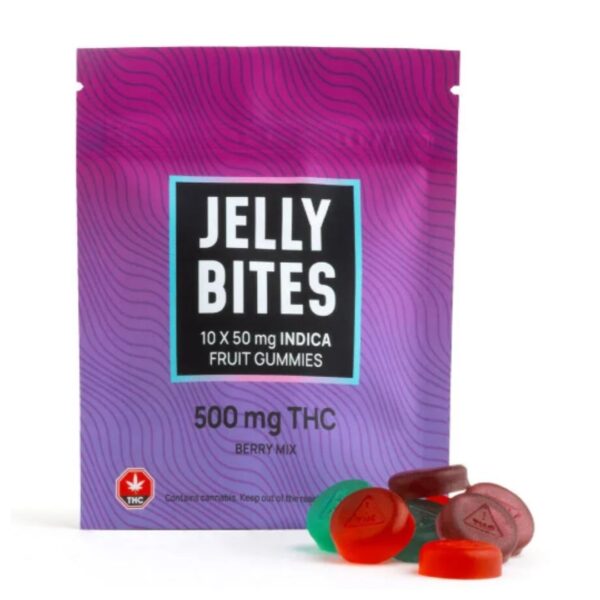 JELLY BITES - BERRY MIX (INDICA 500MG THC)