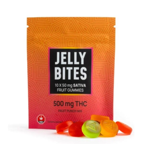JELLY BITES - FRUIT PUNCH MIX (SATIVA 500MG THC)
