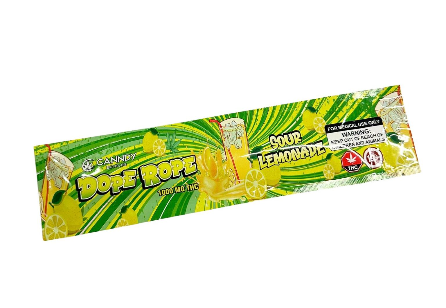 CANNDY - DOPE ROPE 1000MG THC - SOUR LEMONADE