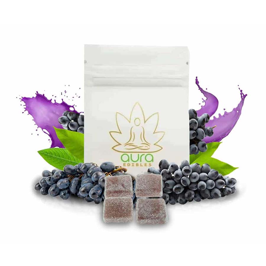 Aura Edibles – Grape Bombs 200MG
