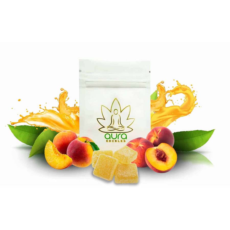 Aura Edibles – Peach Bombs 200MG