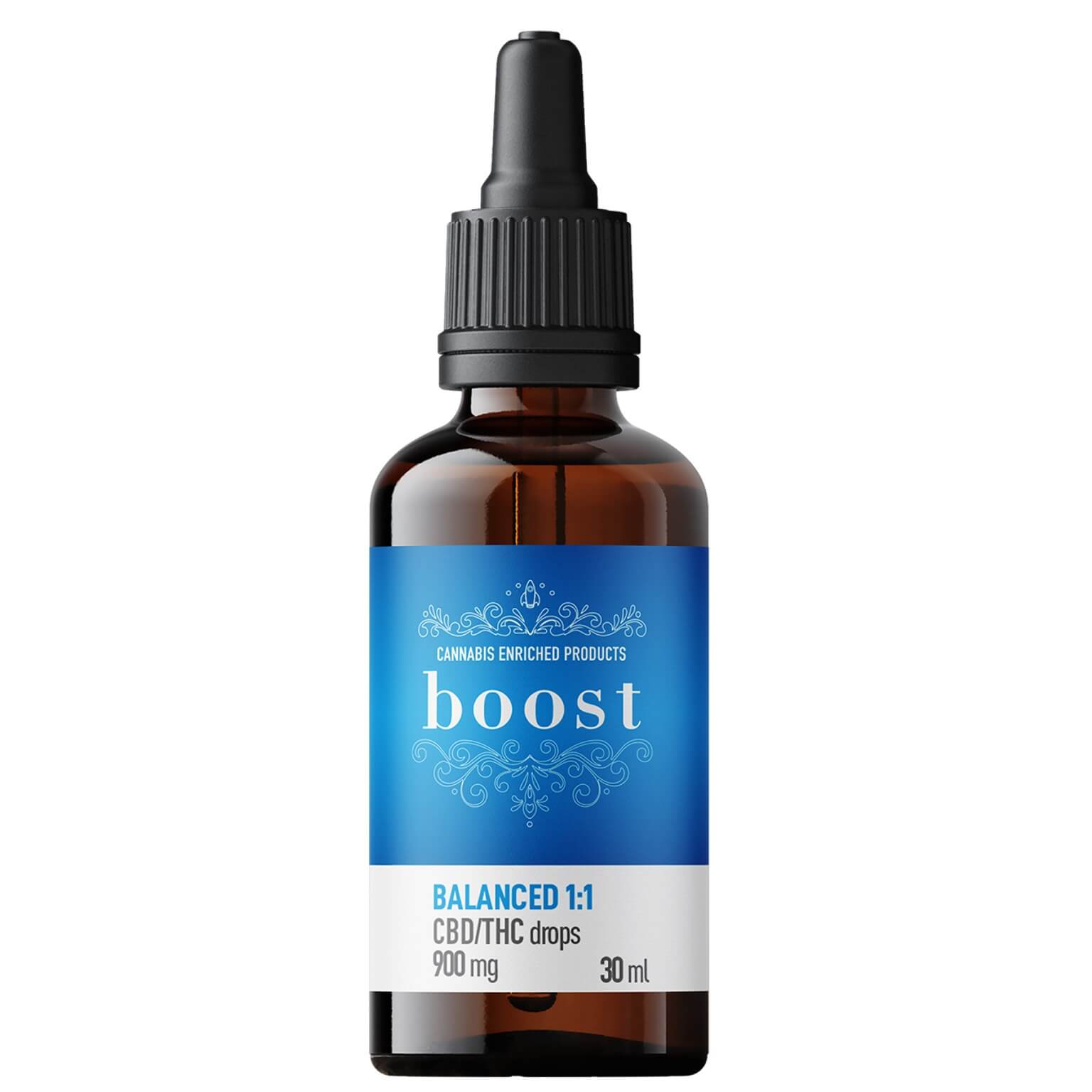 Boost – Balanced 1:1 CBD/THC Tincture 30ml (900mg)