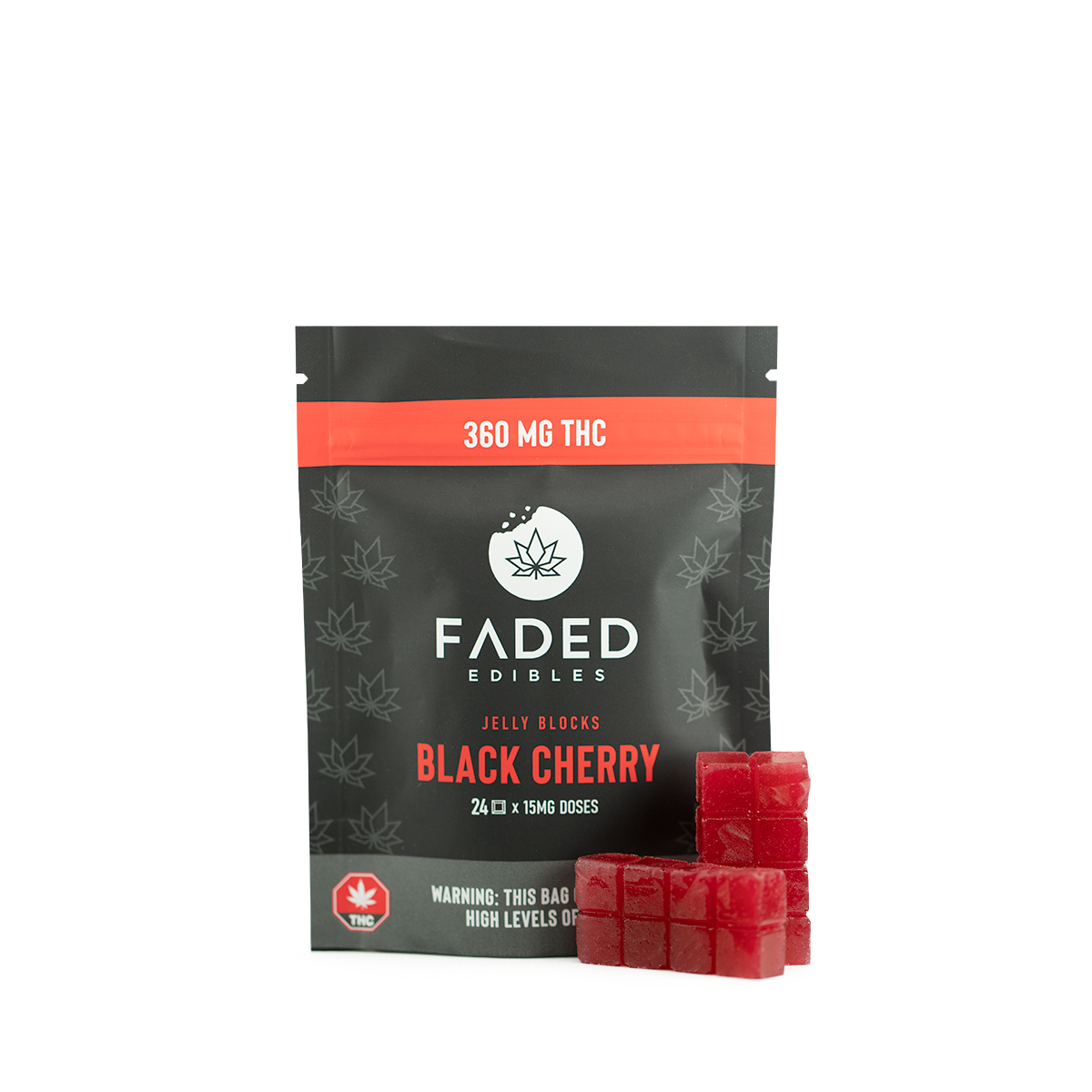 Faded Edibles – Jelly Blocks (360mg THC)