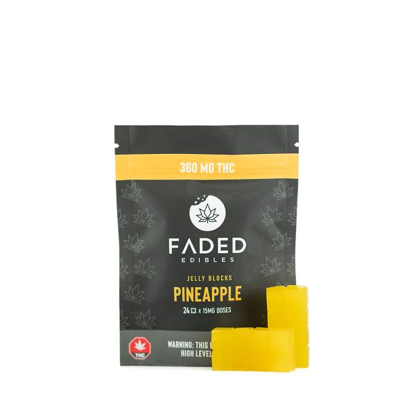 Faded Edibles – Jelly Blocks (360mg THC) - Image 3