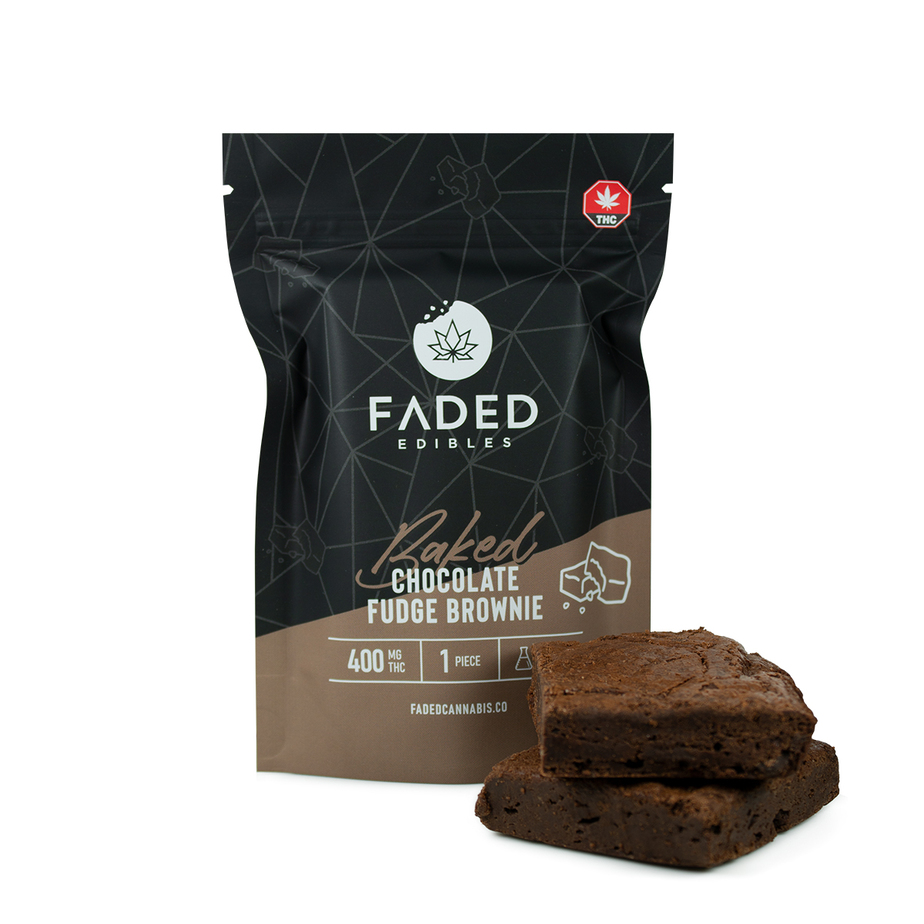 Faded Cannabis – THC Chocolate Fudge Brownie (400mg)