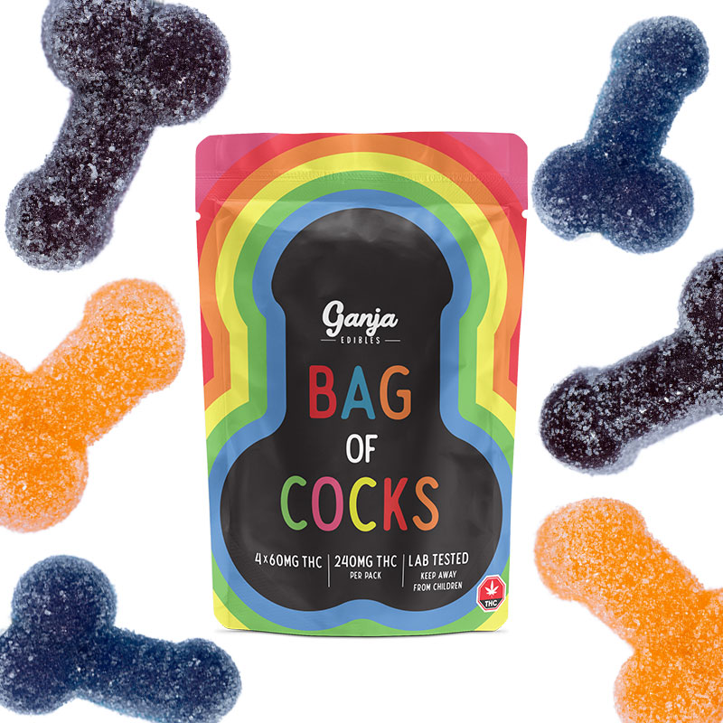 Ganja – Bag of Cocks Sour (4 x 60mg THC)