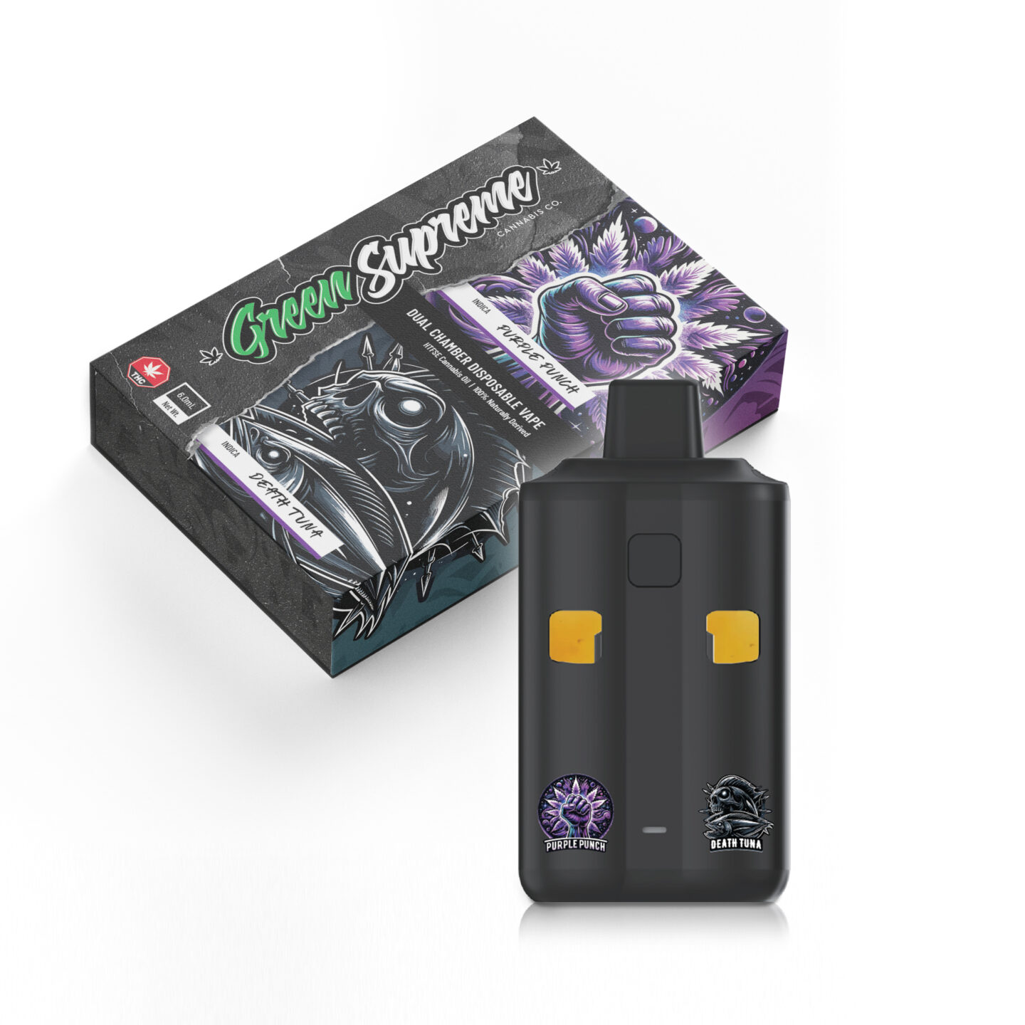 Green Supreme – Dual Chamber Disposable THC Vape Pen (6g)
