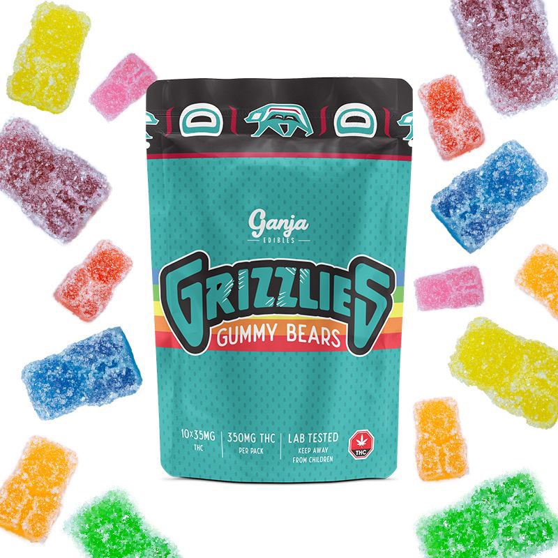 Grizzlies – Sour Gummy (350mg THC)