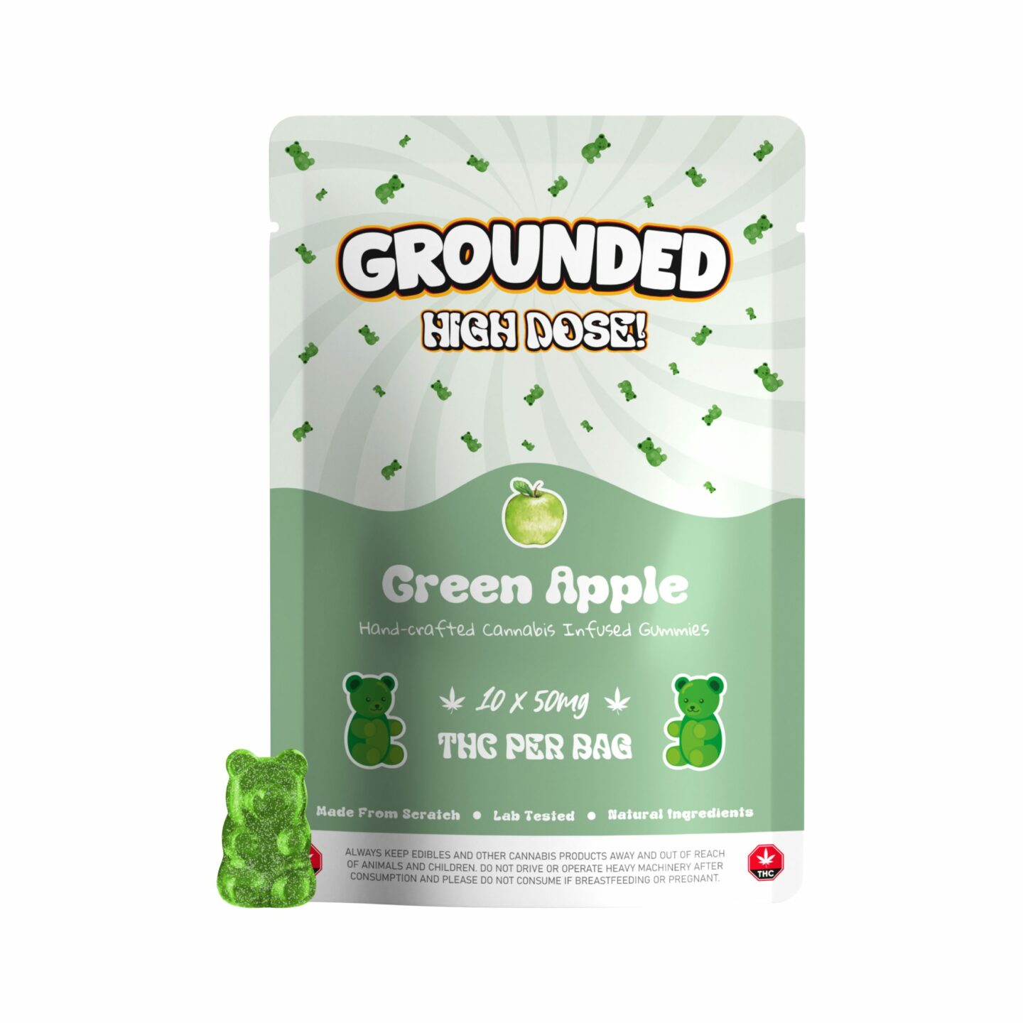 Grounded High Dose Bears (500mg THC)