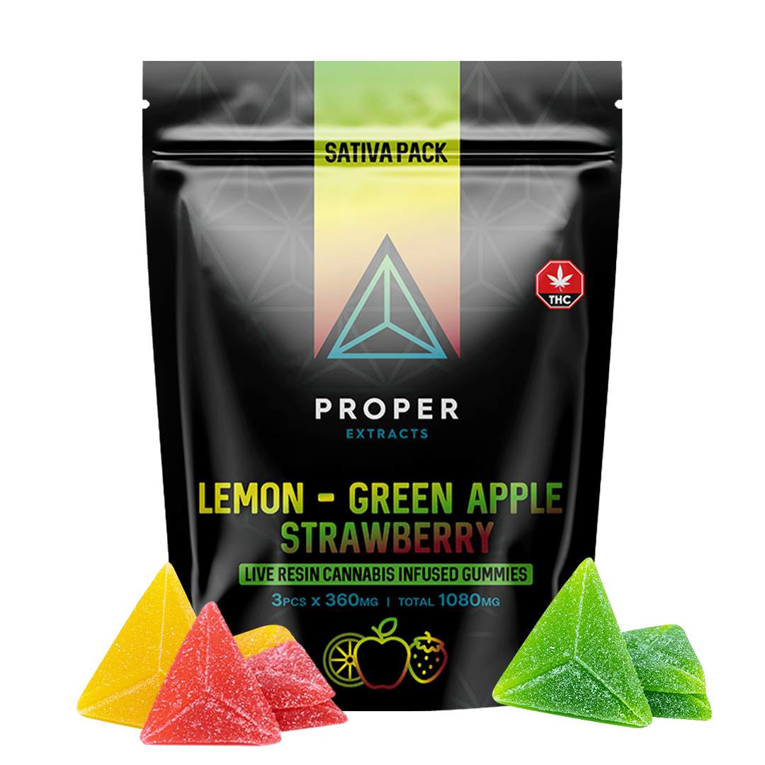 Proper Extracts – Sativa Gummies (1080mg)