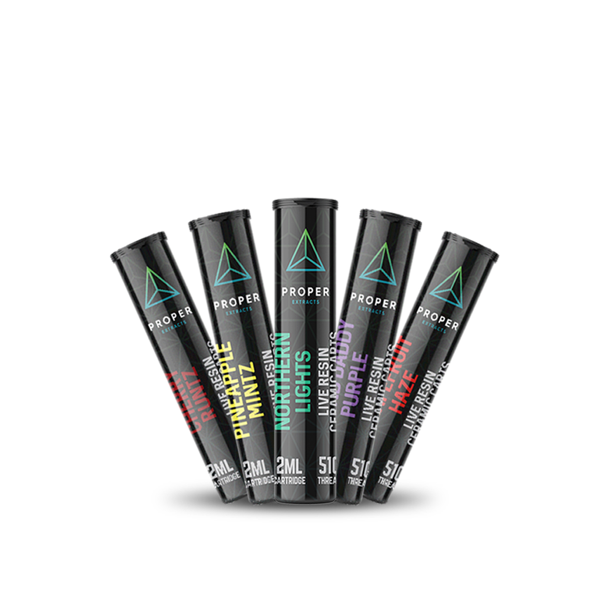 Proper Extracts – Live Resin THC Vape Cartridges 2g