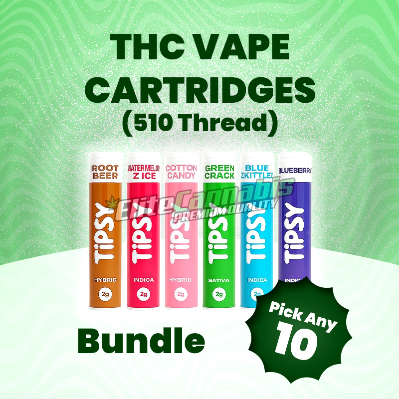 THC Vape Cartridges (510 Thread) – Bundle – Pick Any 10
