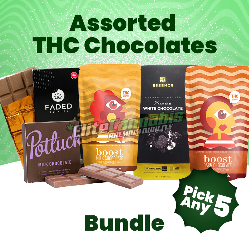 Assorted THC Chocolates – Bundle – Pick Any 5