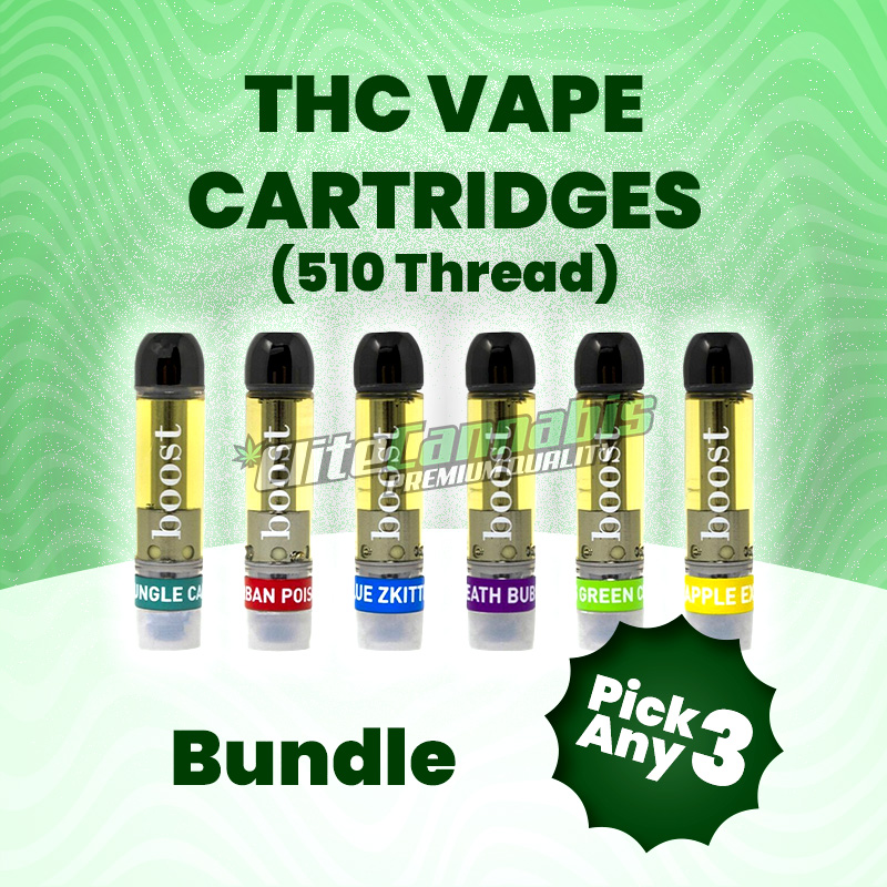 THC Vape Cartridges (510 Thread) – Bundle – Pick Any 3