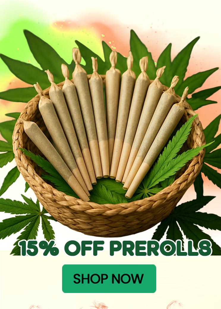 15% OFF All Pre-Rolls