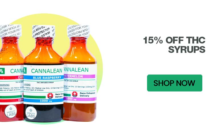 All THC Syrups - 15% Off!