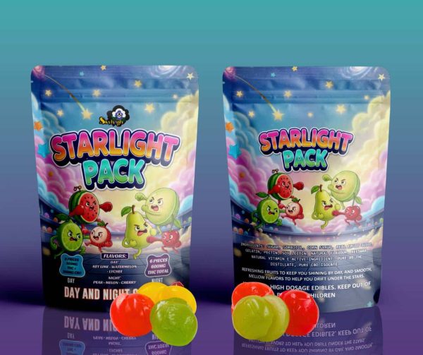 Sky High Edibles - Day and Night Gummies - Starlight Pack (900mg THC : 300mg CBD)