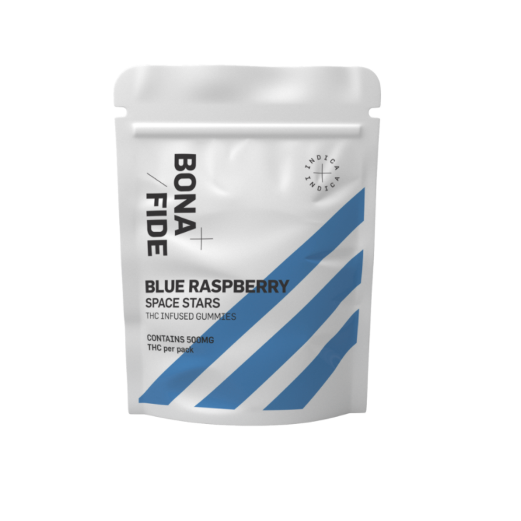 Bonafide – Blue Raspberry Space Stars 500MG THC (Indica)