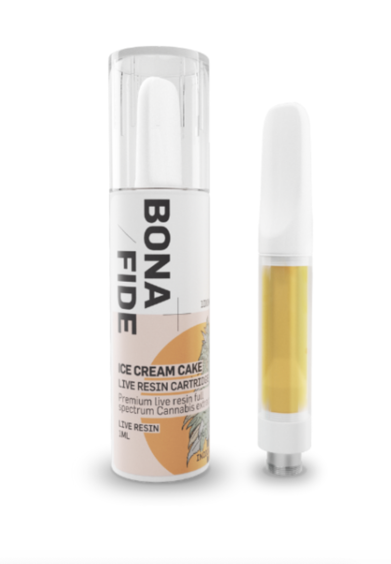 Bonafide – Live Resin Cartridge - Ice Cream Cake 1ML THC