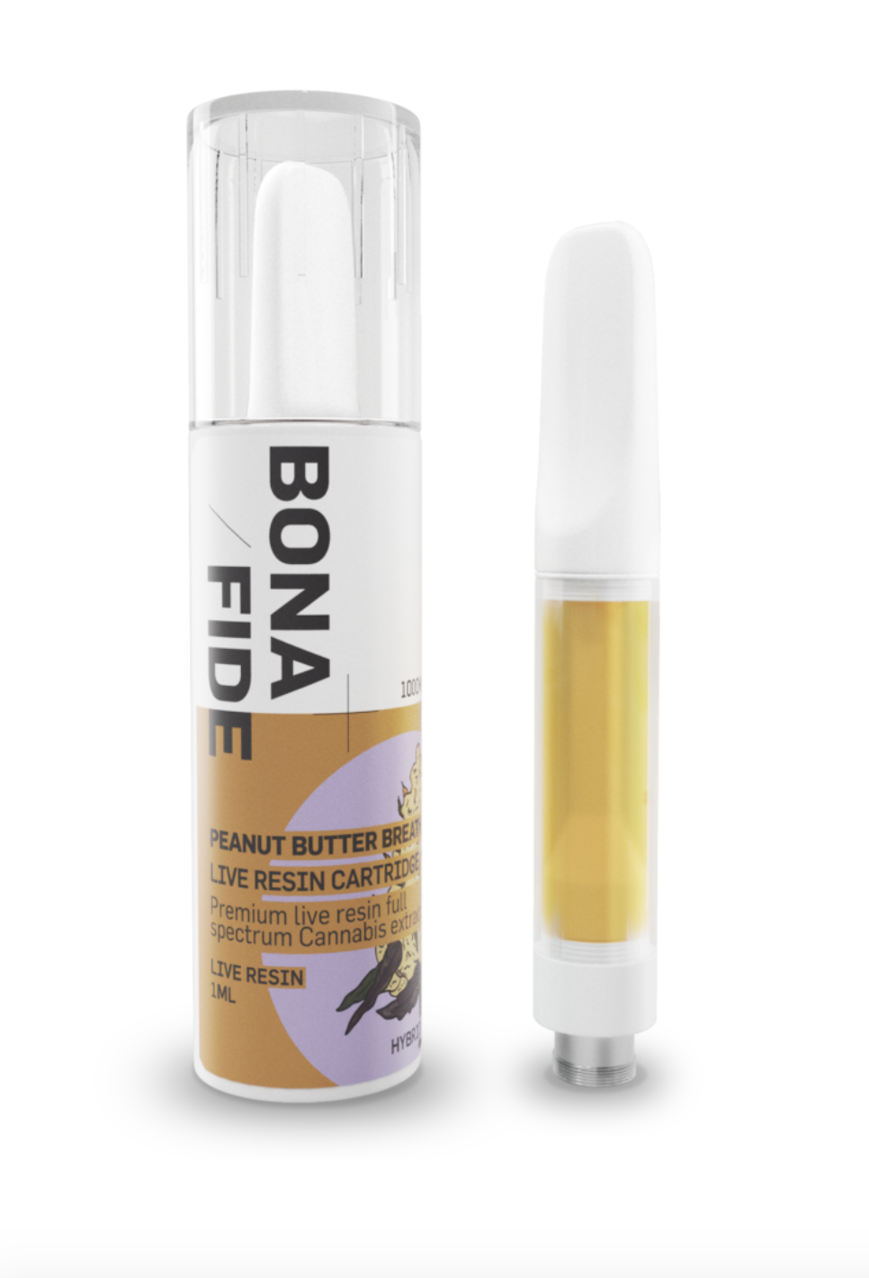 Bonafide – Live Resin Cartridge - Peanut Butter Breath 1ML THC