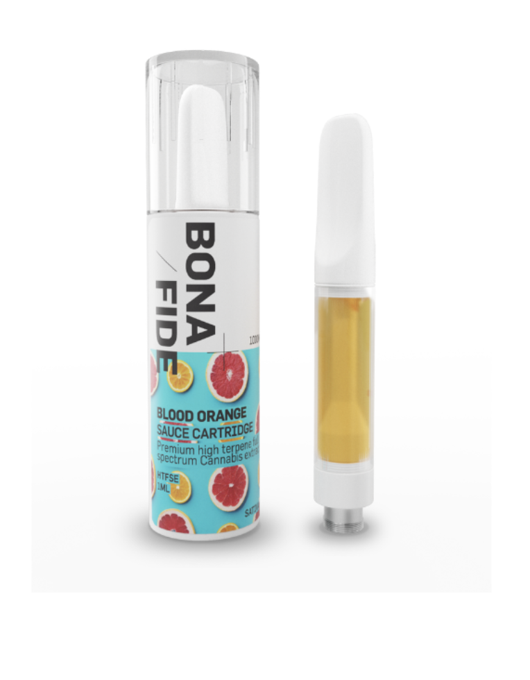 Bonafide – Sauce Cartridge - Blood Orange 1ML THC (SATIVA)